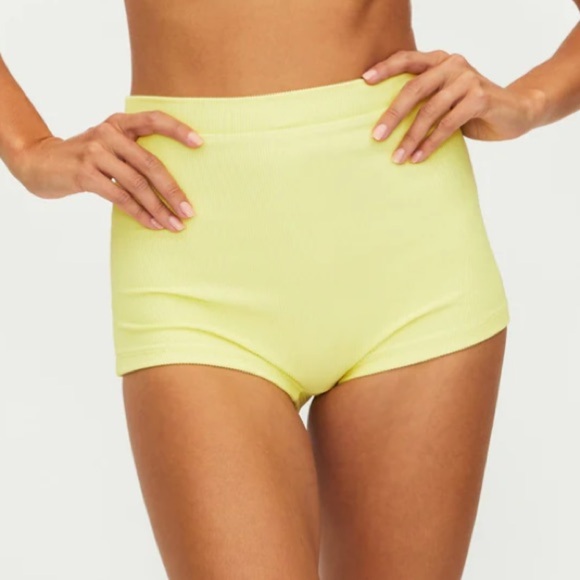 Free people beach riot yellow bikini bottoms xs new with tags lili yellow liliko - Picture 1 of 7